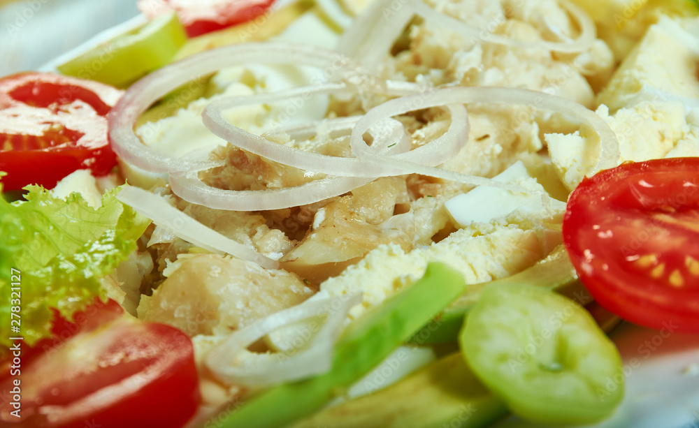 Puerto Rican Cod fish salad Puerto Rican Cod fish salad
