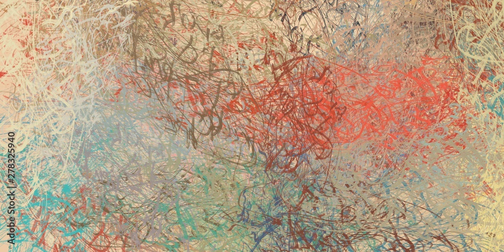 Naklejka premium Canvas painting. Colorful background texture. 2d illustration. Texture backdrop. Creative chaos structure element.