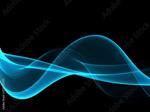 Abstract Soft Color Blue Wave Background 