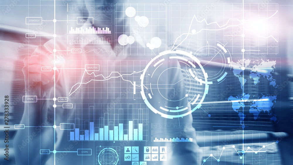Business intelligence BI Key performance indicator KPI Analysis dashboard transparent blurred background. Business intelligence BI Key performance indicator KPI Analysis dashboard transparent blurred background.