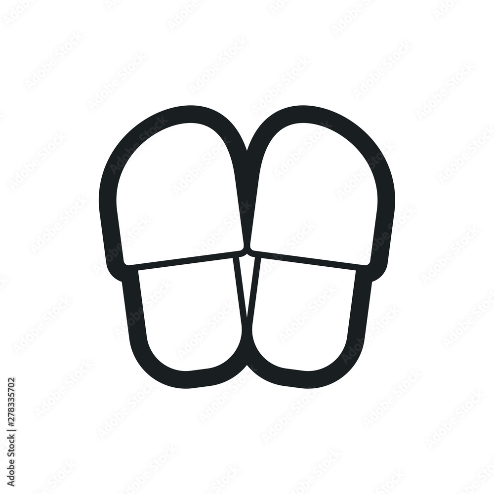 slippers vector icon slippers vector icon