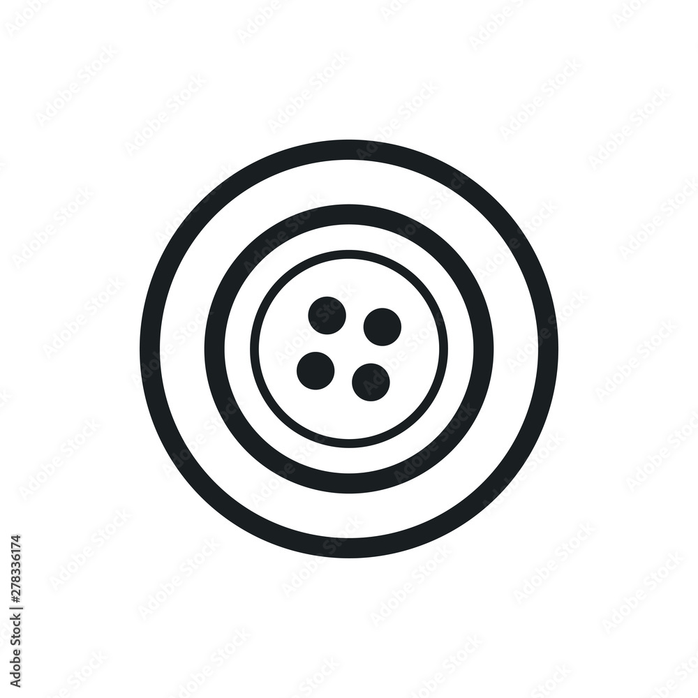 clothes button vector icon clothes button vector icon