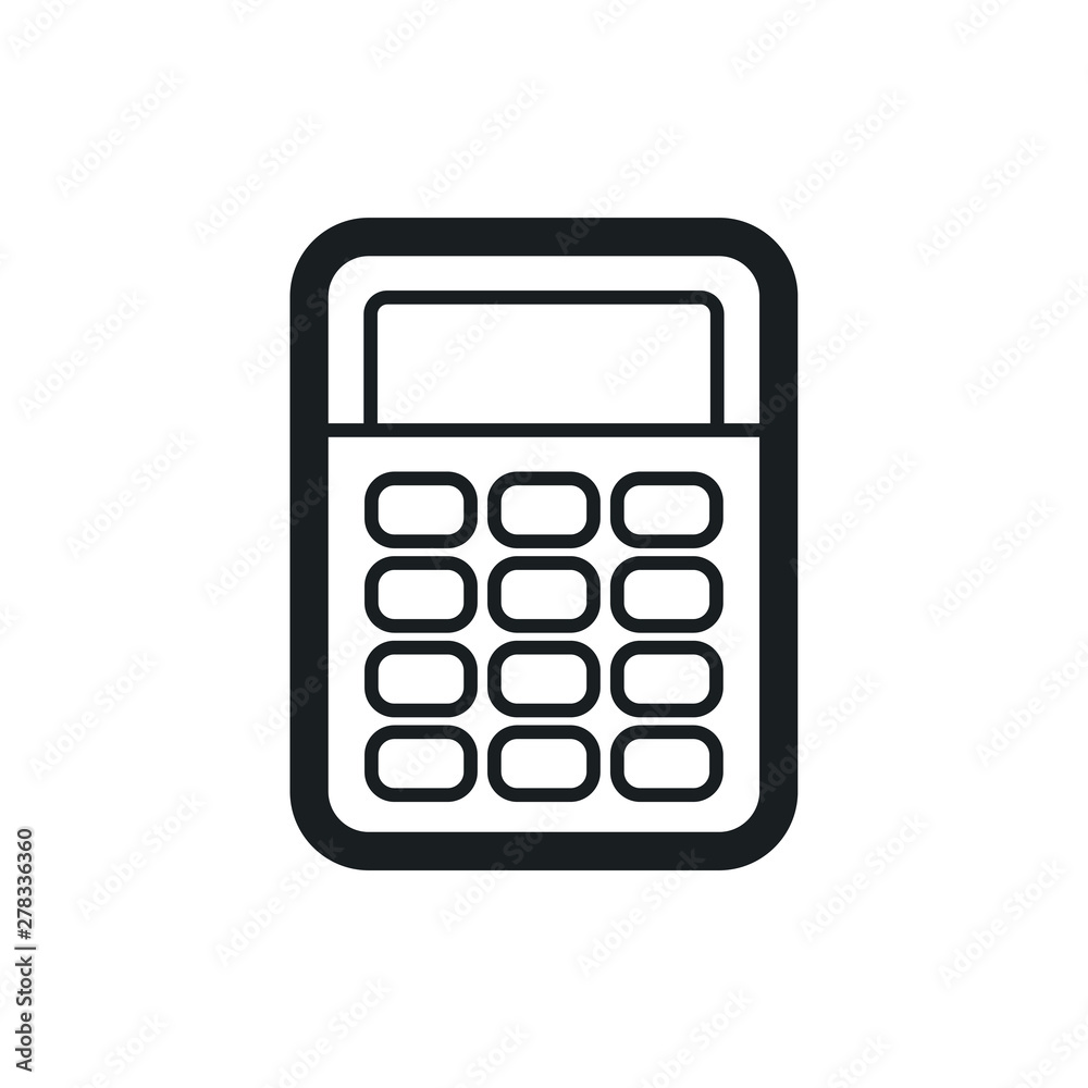 calculator vector icon calculator vector icon