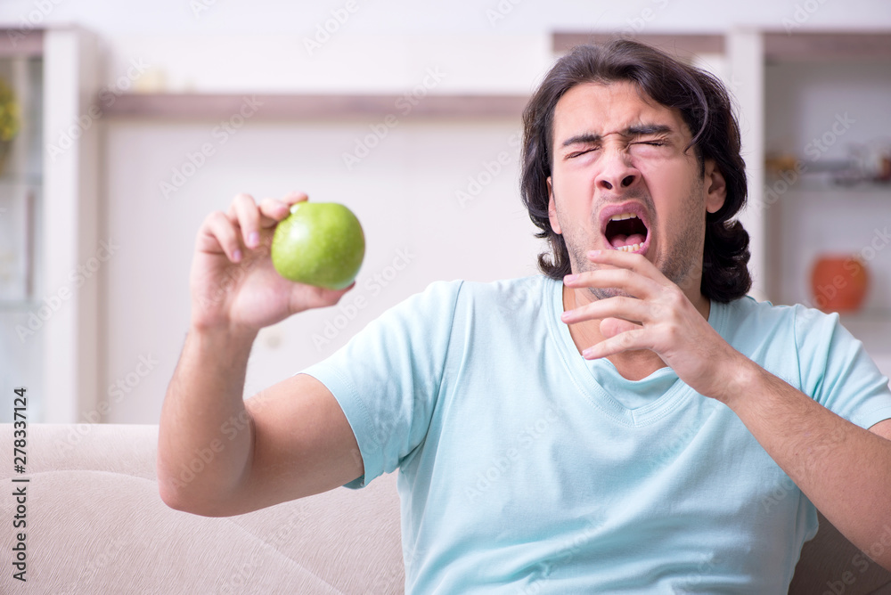 Young man suffering from allergy Young man suffering from allergy