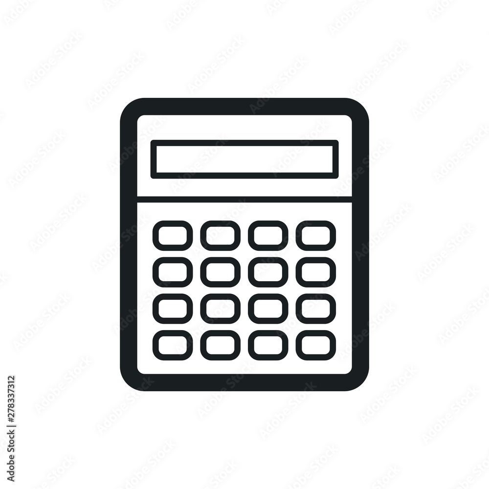 calculator vector icon calculator vector icon