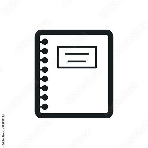copybook vector icon