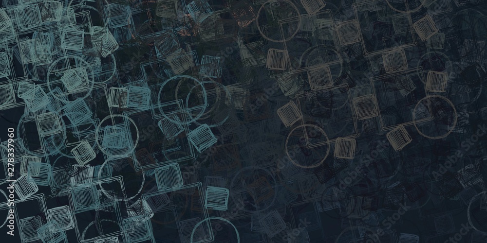 Fototapeta premium Art wallpaper. Digital canvas. 2d illustration. Texture backdrop painting. Creative chaos structure element.