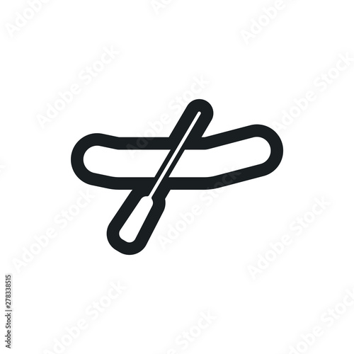 rubber boat  vector icon