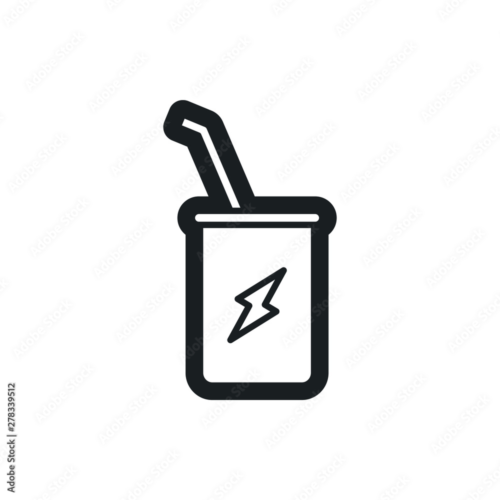 Obraz premium enegry drink vector icon