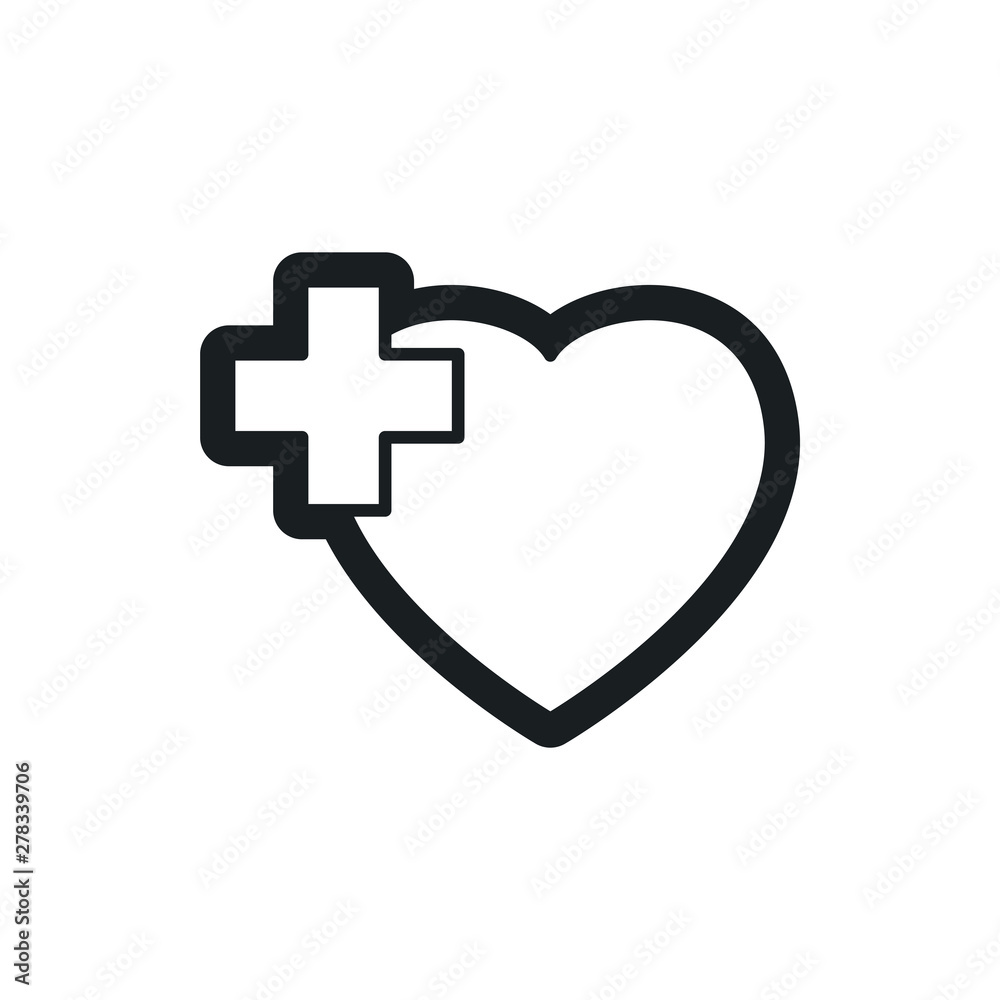 heart cross vector icon heart cross vector icon