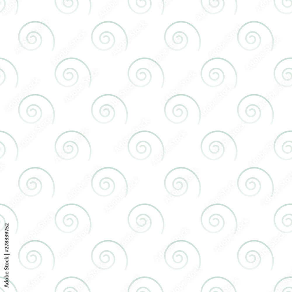 Vector white background. Soft regular big swirl elements on a white background