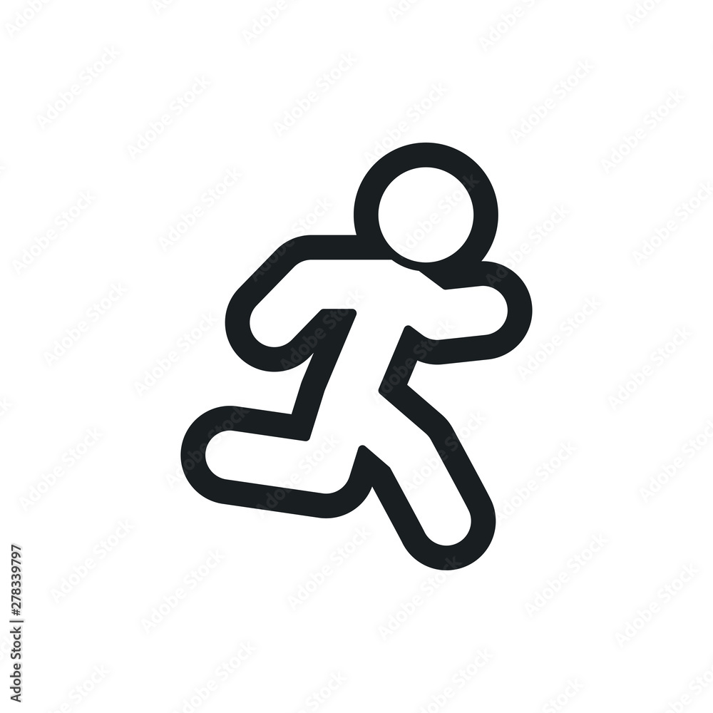 run vector icon run vector icon