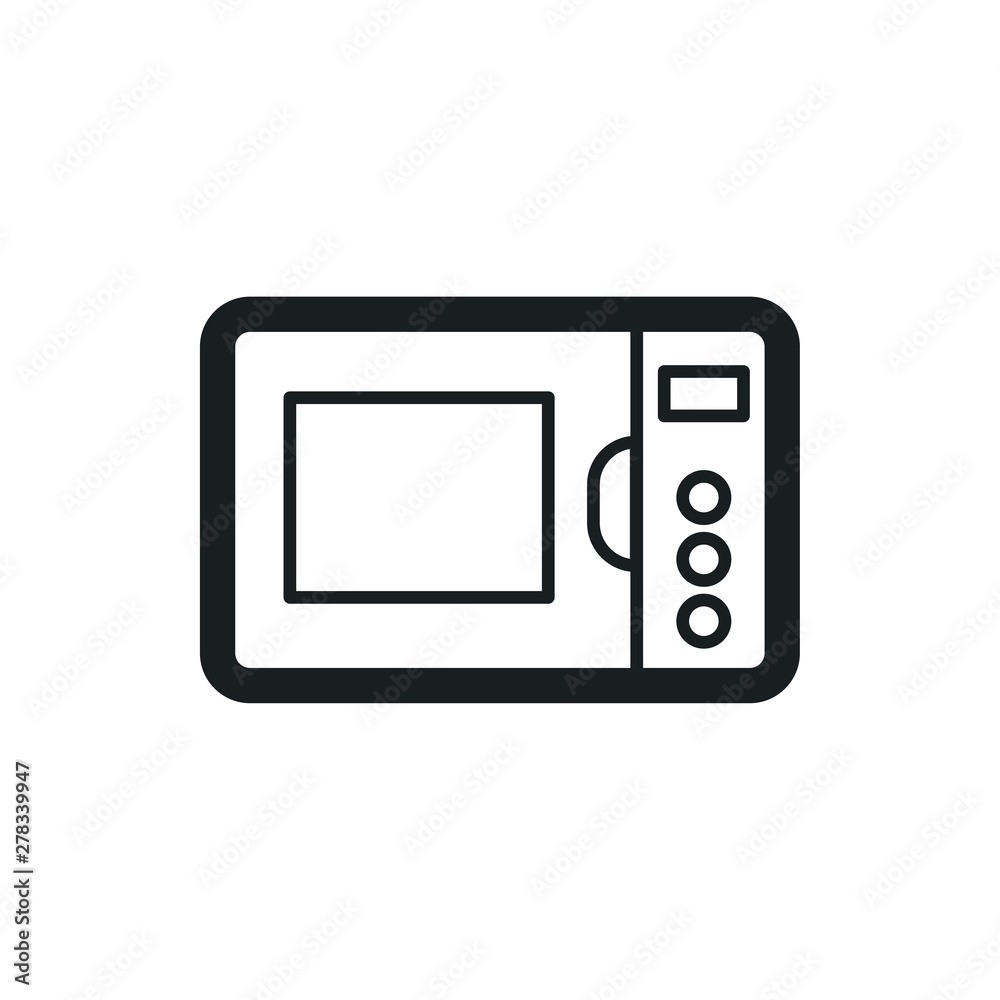 microwave oven vector icon