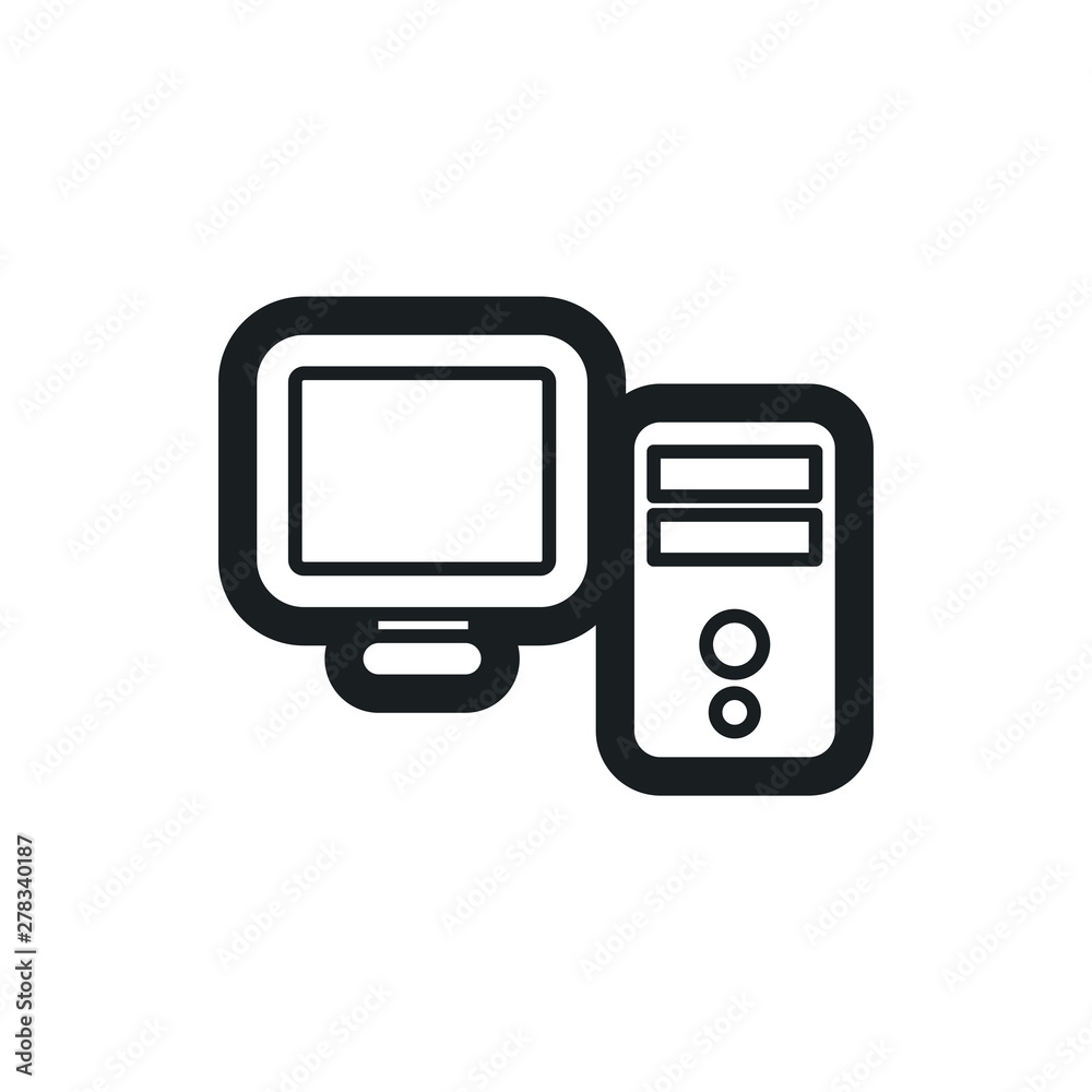 computer vector icon computer vector icon