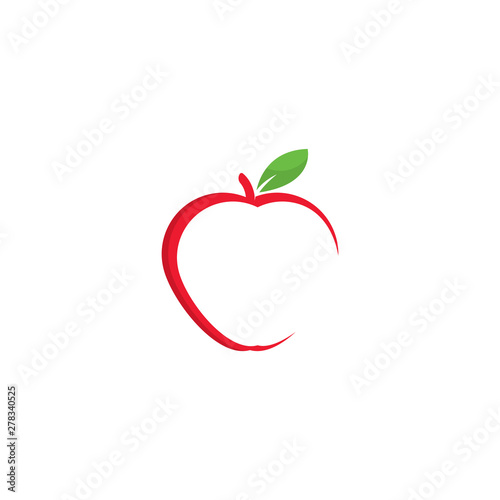 Apple logo template vector illustration design 