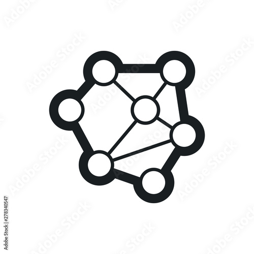 neural network vector icon