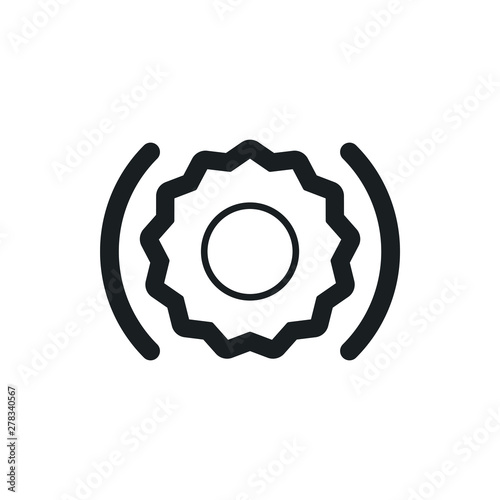 nuclear fusion vector icon