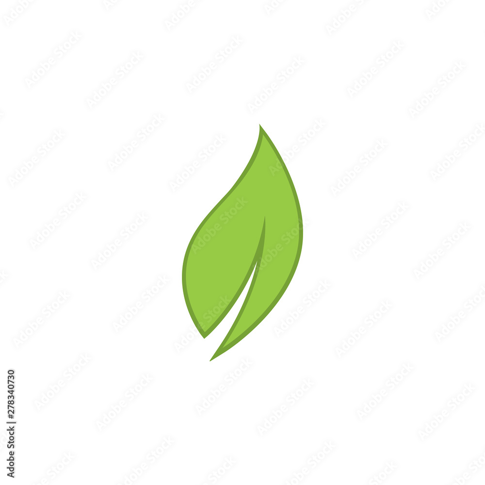 Green leaf ecology nature element vector Green leaf ecology nature element vector