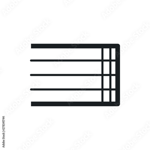 musical staff vector icon