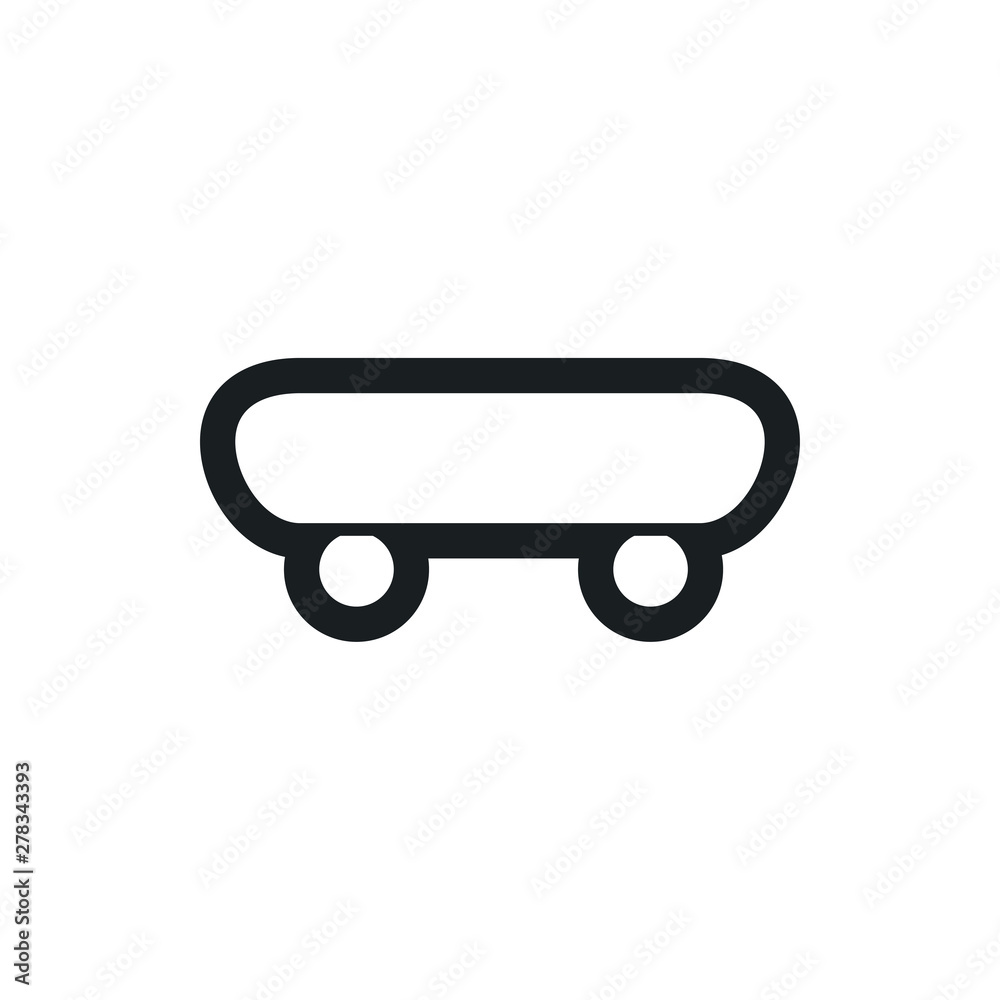 skateboard vector icon