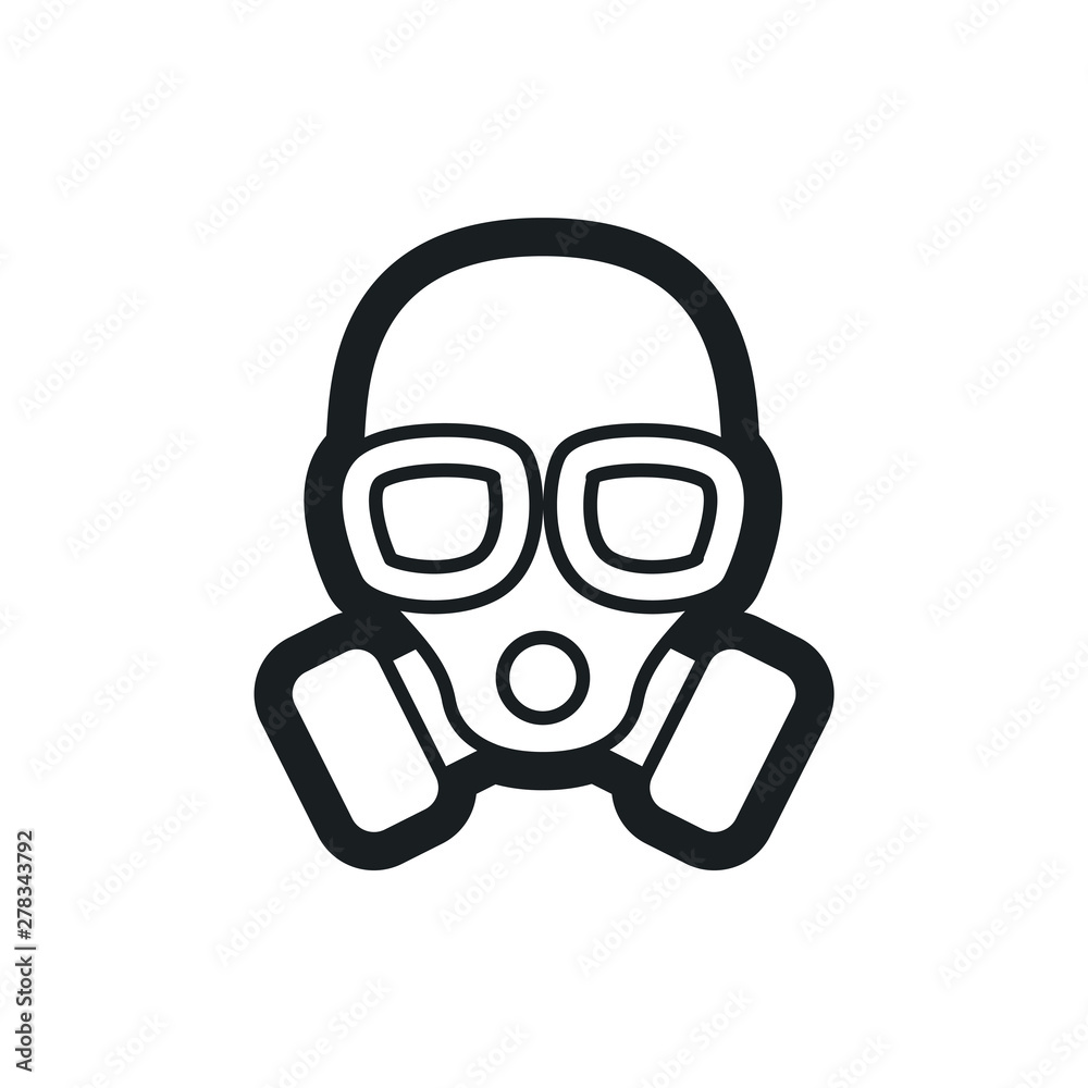gas mask vector icon gas mask vector icon