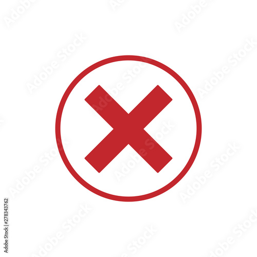 Quality control related vector icon. Fail - Vector