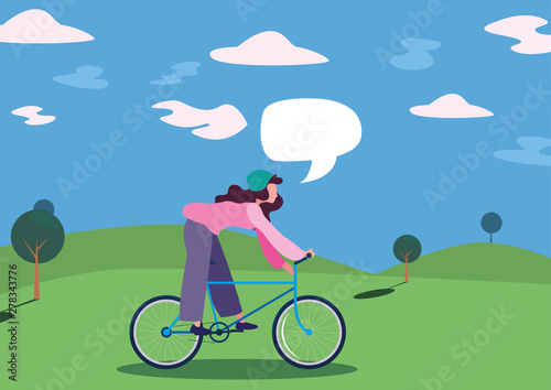 people riding bicycle activity image