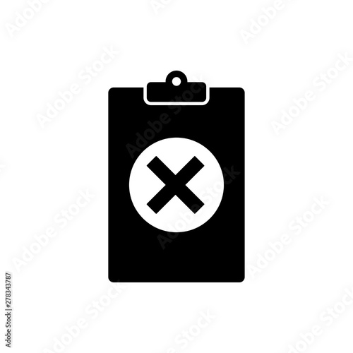 Quality control related vector icon. Fail - Vector