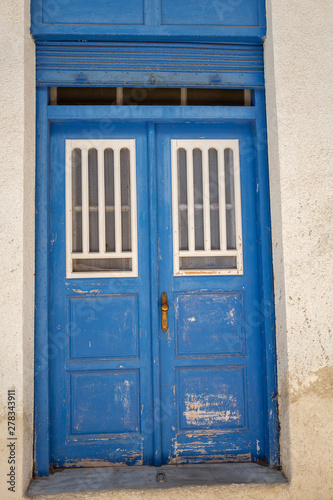 Tür und Fassade in Griechenland
