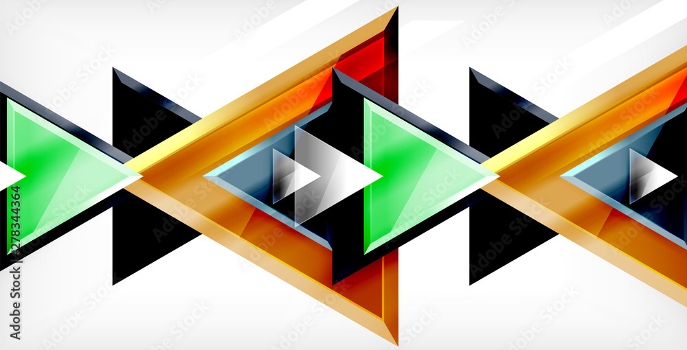 3d triangular vector minimal abstract background design, abstract poster geometric design