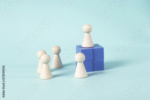 Leader speaking to a group