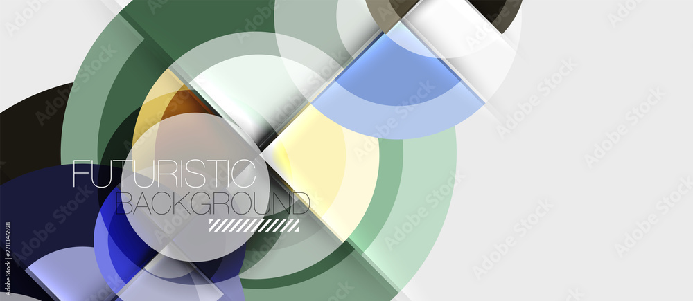 Geometric design abstract background - circles Geometric design abstract background - circles