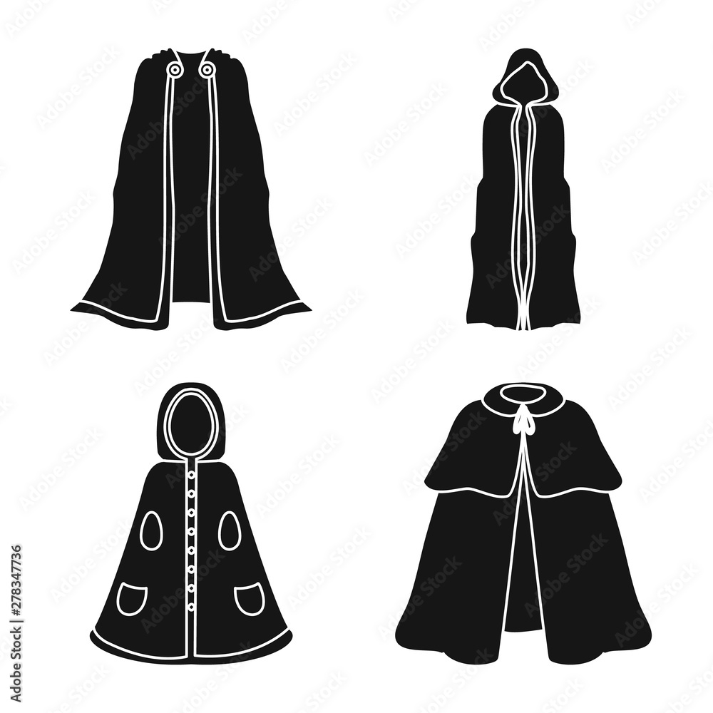 Vector illustration of fabric and garment logo. Set of fabric and clothes vector icon for stock. Vector illustration of fabric and garment logo. Set of fabric and clothes vector icon for stock.