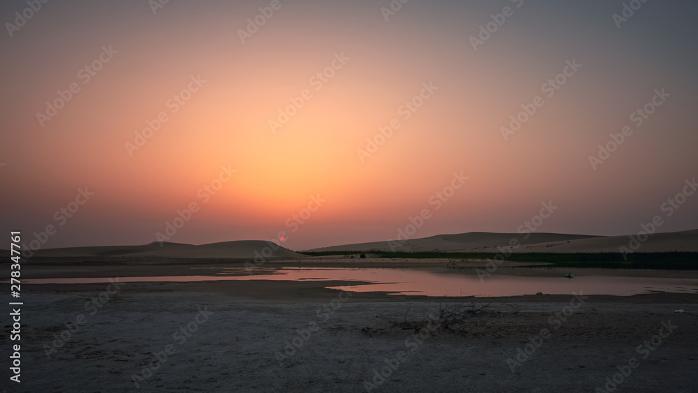 Beautiful Sunrise in Dammam Saudi Arabia Desert Beautiful Sunrise in Dammam Saudi Arabia Desert