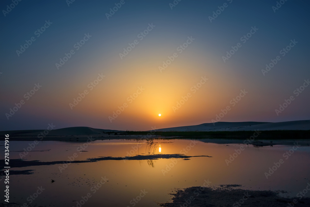 Beautiful Sunrise in Dammam Saudi Arabia Desert