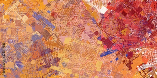 Poster oil painting element. 2d illustration. Texture backdrop. Creative chaos structure.