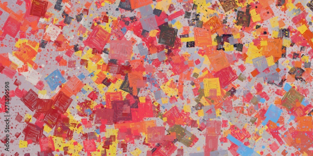 Fototapeta premium Illustration painted. Rough sketch surface. 2d illustration. Texture backdrop painting. Creative chaos structure element.