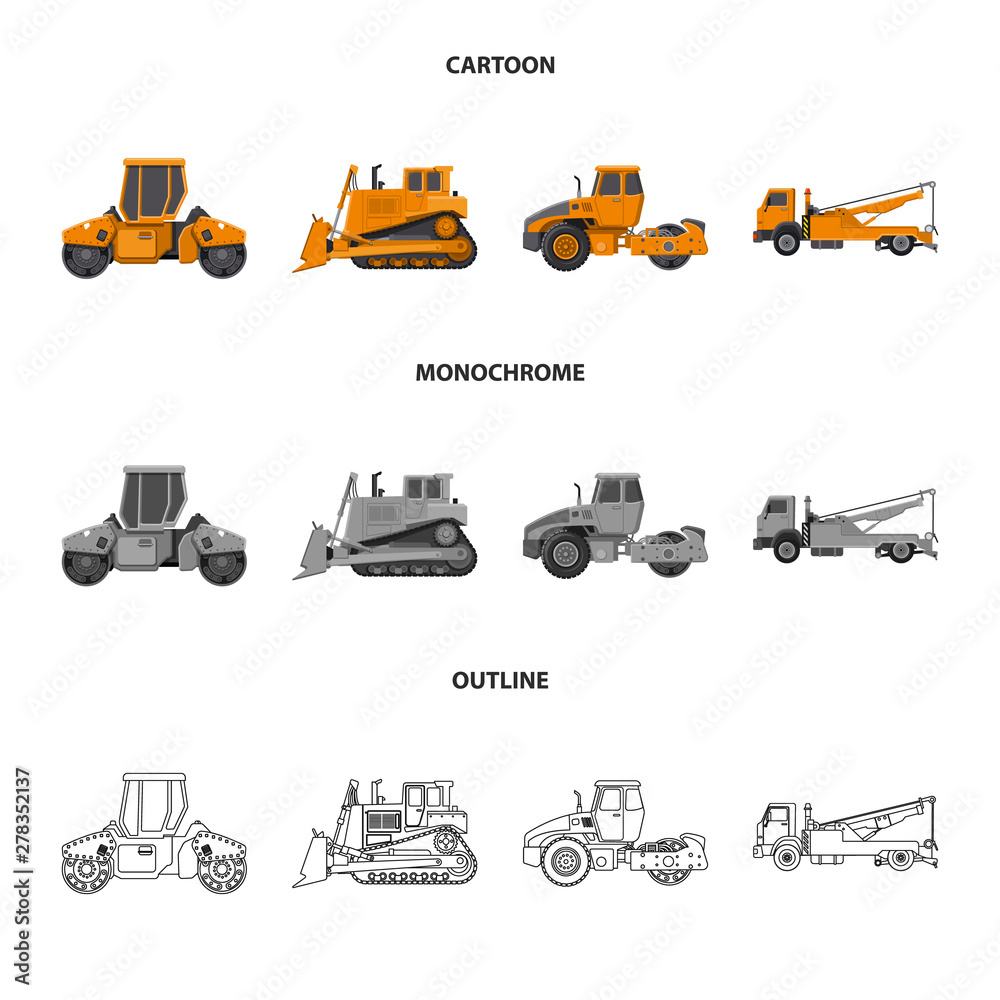 Isolated object of build and construction sign. Set of build and machinery vector icon for stock. Isolated object of build and construction sign. Set of build and machinery vector icon for stock.