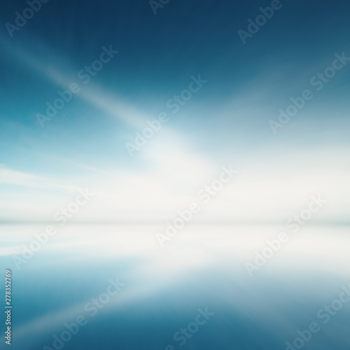 Bolivia sky and water mirror reflections