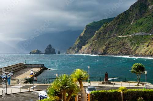 Madeira - Porto Moniz: Dramatische Küstenlandschaft / Ausblick aus Hotelzimmer photo