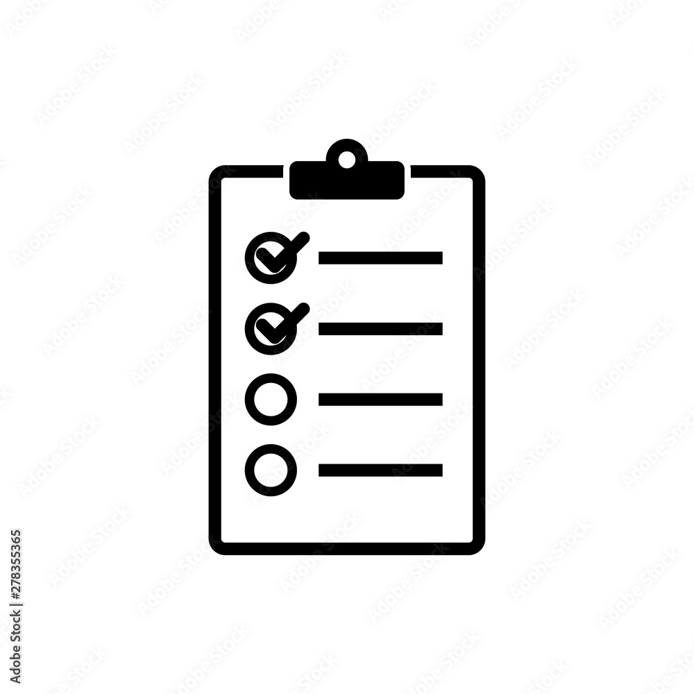 checklist icon vector illustration - icon checklist icon vector illustration - icon