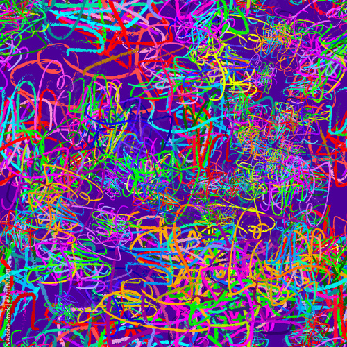 Colorful line mesh fractal art  fabric   textile background.