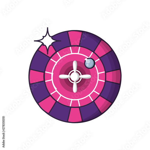 casino roulette game isolated icon