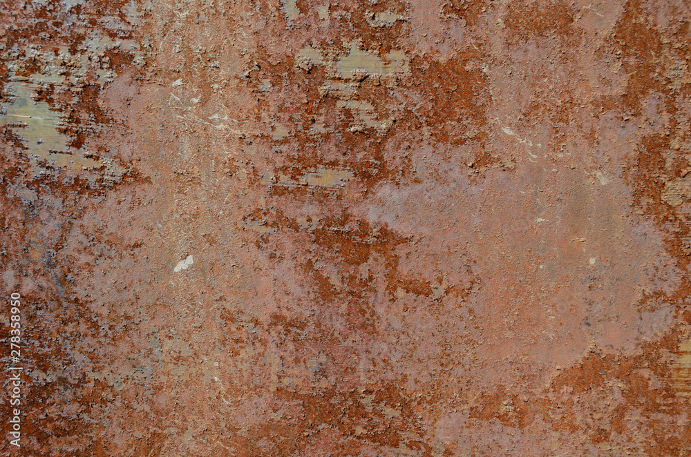 rusty metal wall, abstract background