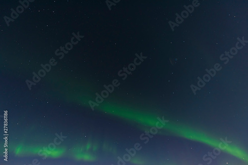 Looking up into the northern lights