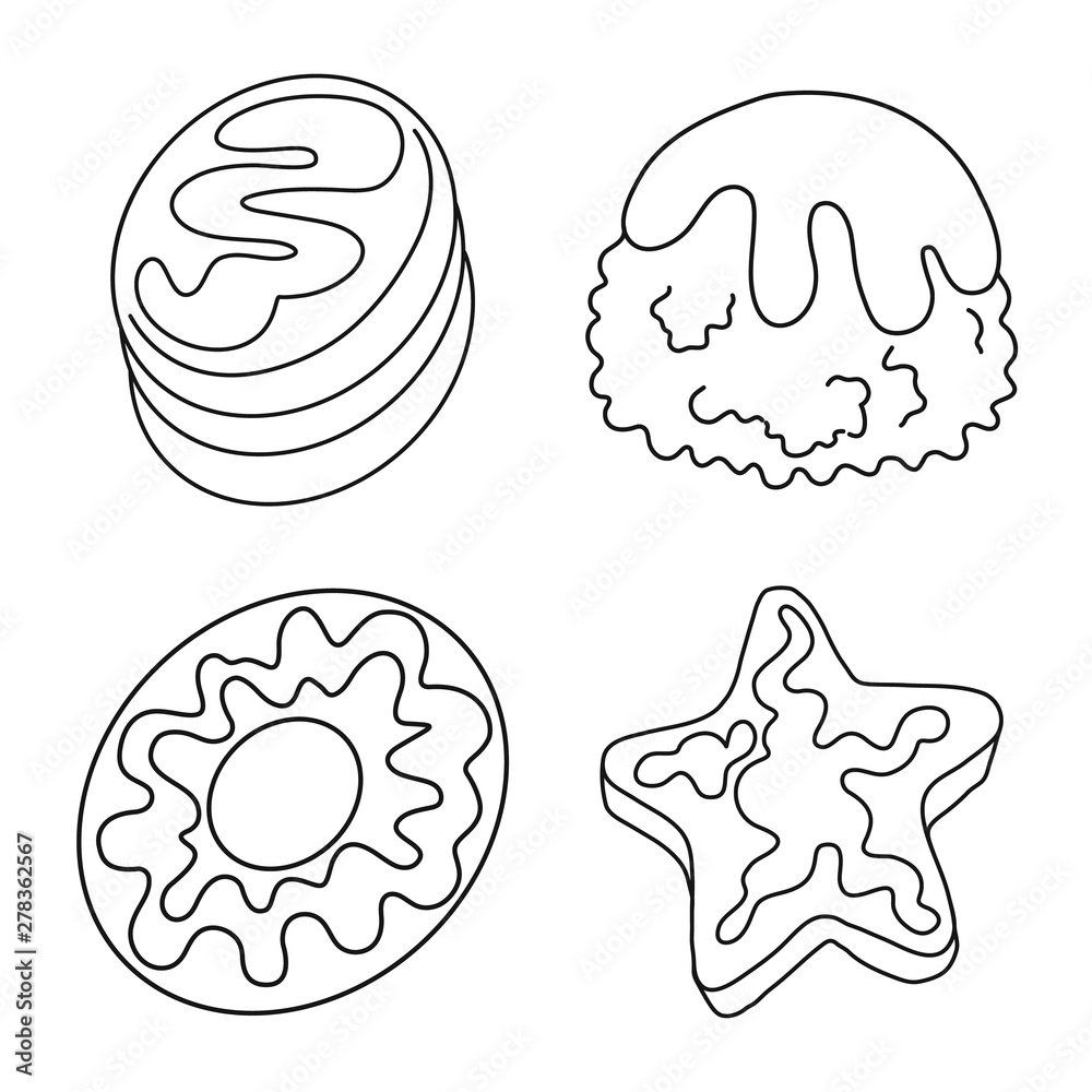 Vector design of sweet and product symbol. Collection of sweet and caramel vector icon for stock. Vector design of sweet and product symbol. Collection of sweet and caramel vector icon for stock.