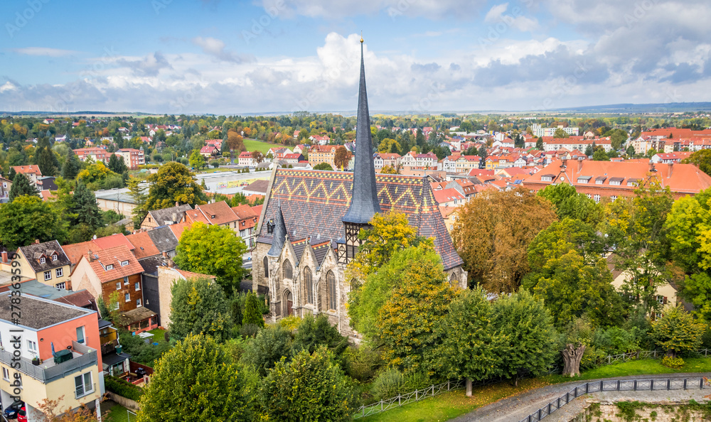 St. Petri in Mühlhausen vom Wehrgang