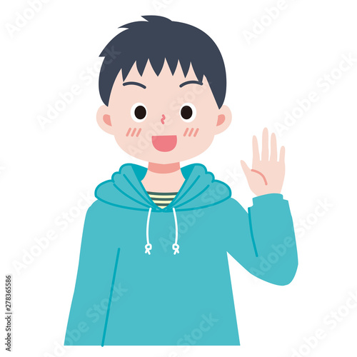 挙手をする男の子のイラスト Stock Vector Adobe Stock 挙手をする男の子のイラスト Stock Vector Adobe Stock