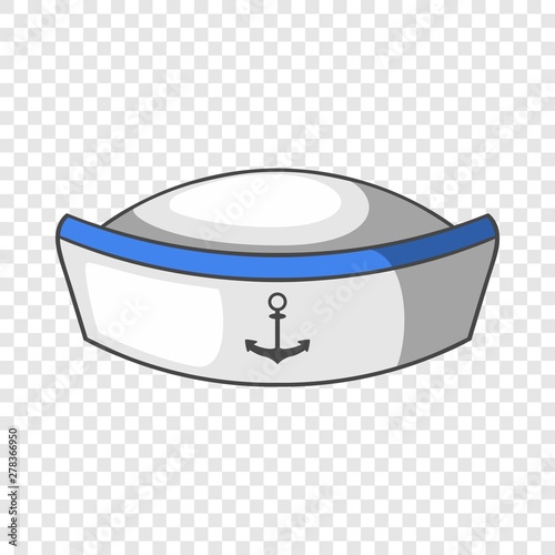 Sailor hat icon. Cartoon illustration of sailor hat vector icon for web design