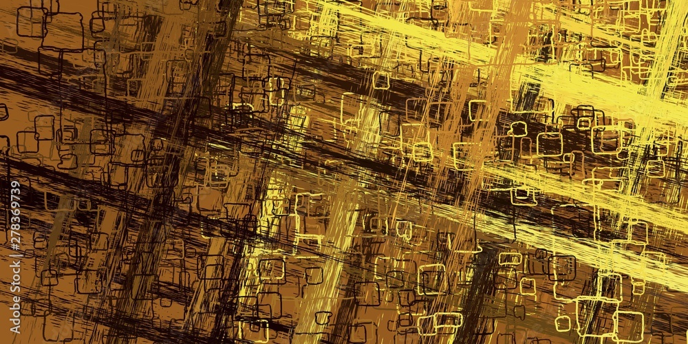 Obraz premium Handmade surreal abstract pattern. Modern artistic canvas. 2d illustration. Texture backdrop painting. Creative chaos structure.
